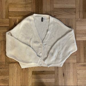 H&M Ivory Chunky Knit Cardigan